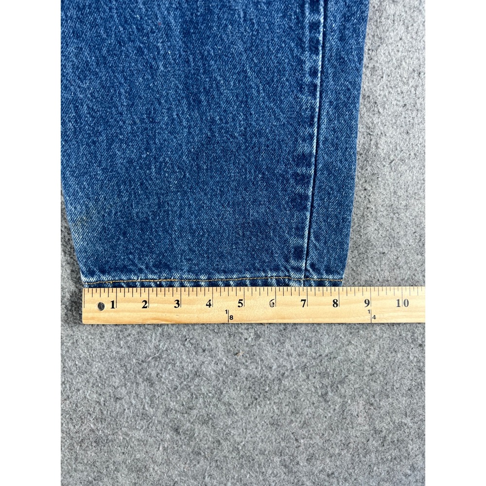 Vintage 90s Levis 505 Red Tab Jeans Mens 34x32 Blue Med Wash Straight Denim USA - Picture 9 of 12